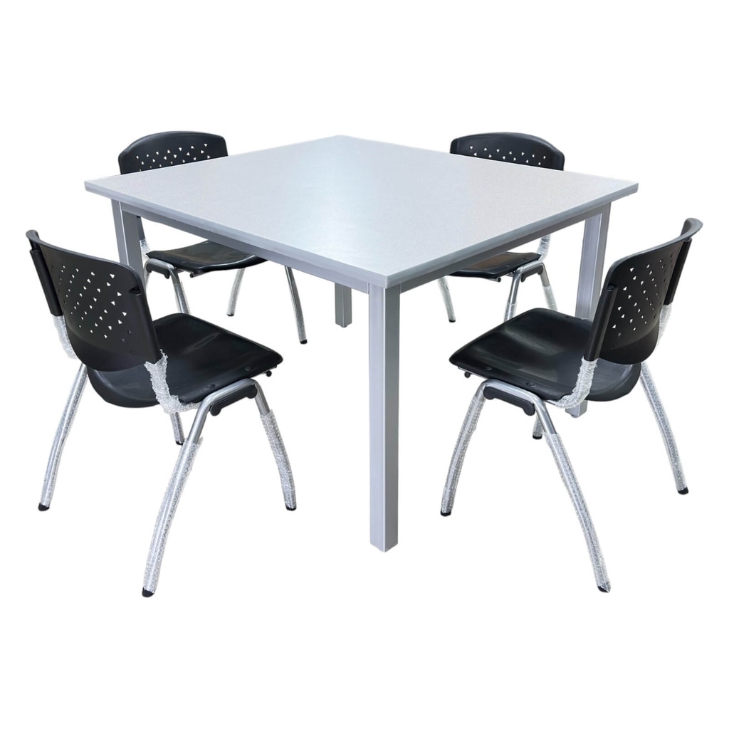 Mesa de comedor institucional para 4 personas