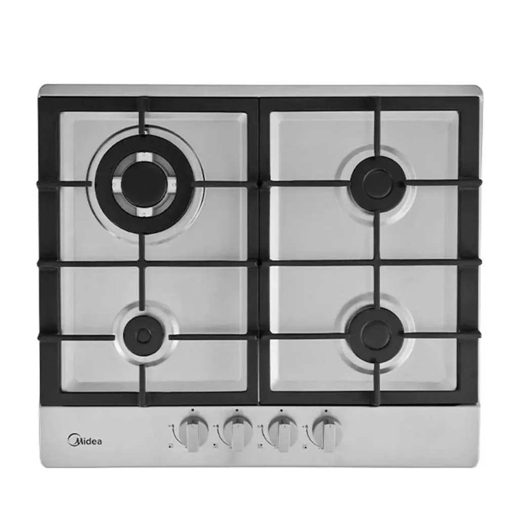 [DTF-MD00118] Midea Plantilla De gas empotrable de 24" Plateado MTGB24R3402GS