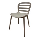SILLA PLASTICA TAUPE