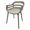 BUTACA PLASTICA TAUPE
