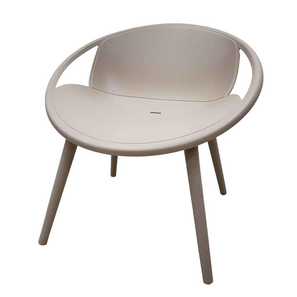 BUTACA PLASTICA TAUPE