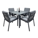 Comedor de aluminio con 4 sillas