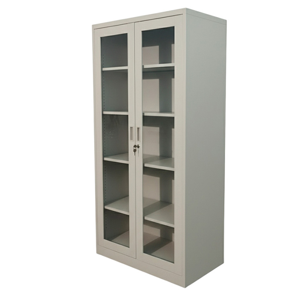 ARMARIO 2 PUERTAS C/VIDRIO BEIGE