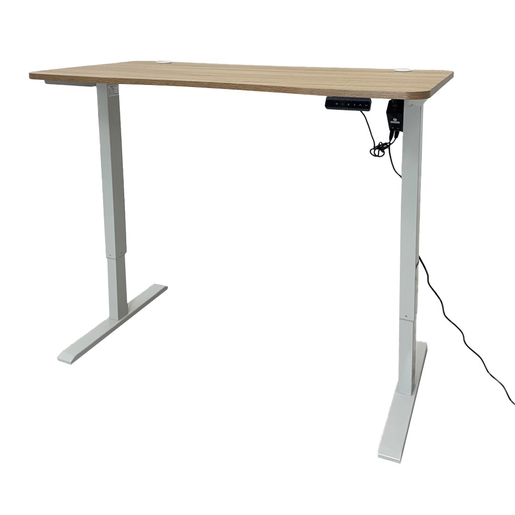 MESA CON AJUSTE DE ALTURA CON CONTROLADOR 120CMX60CMX72-117CM BLANCA