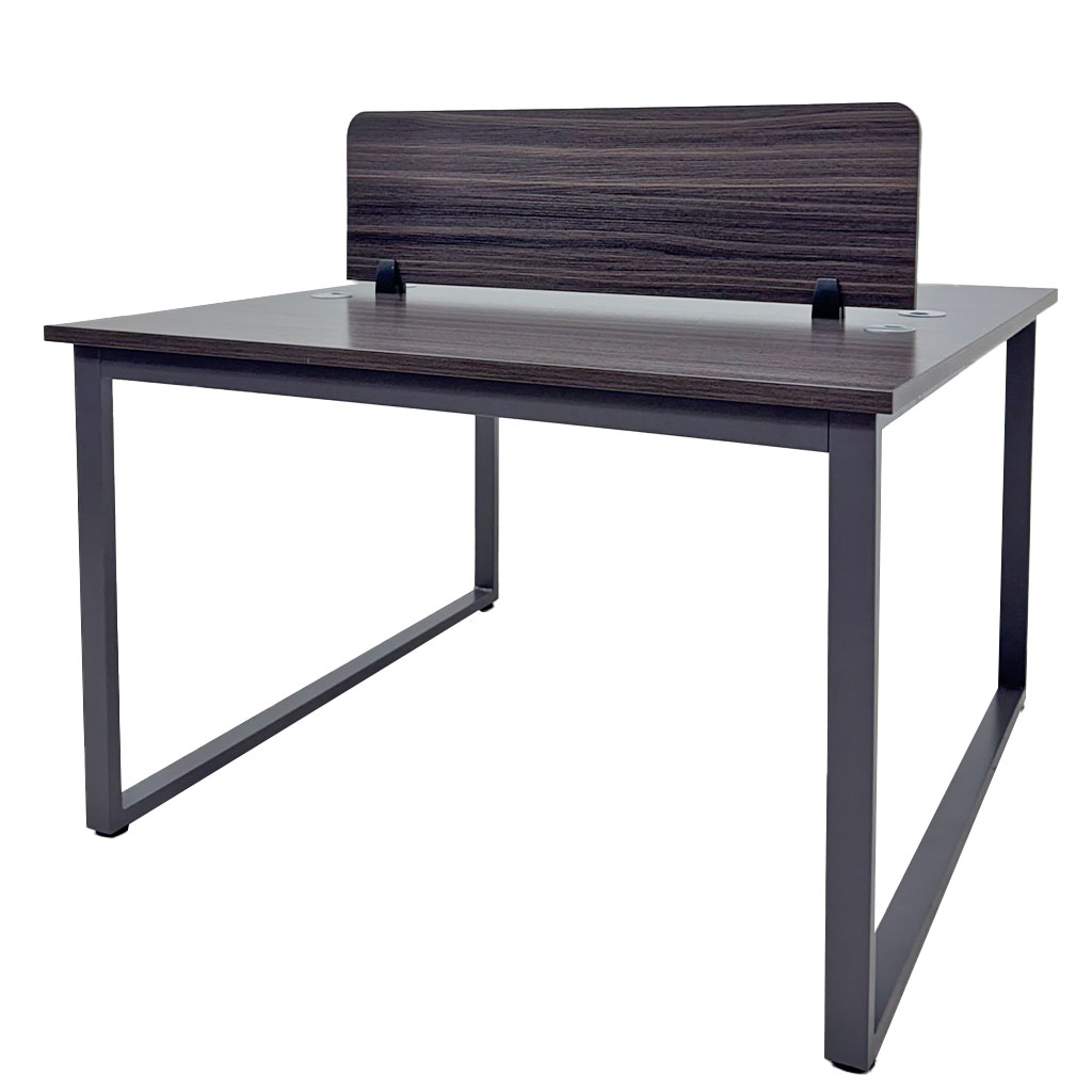 [TK-EM-13] ESTACION DE TRABAJO 2P METAL+MELAMINA 120CMX120CMX75CM