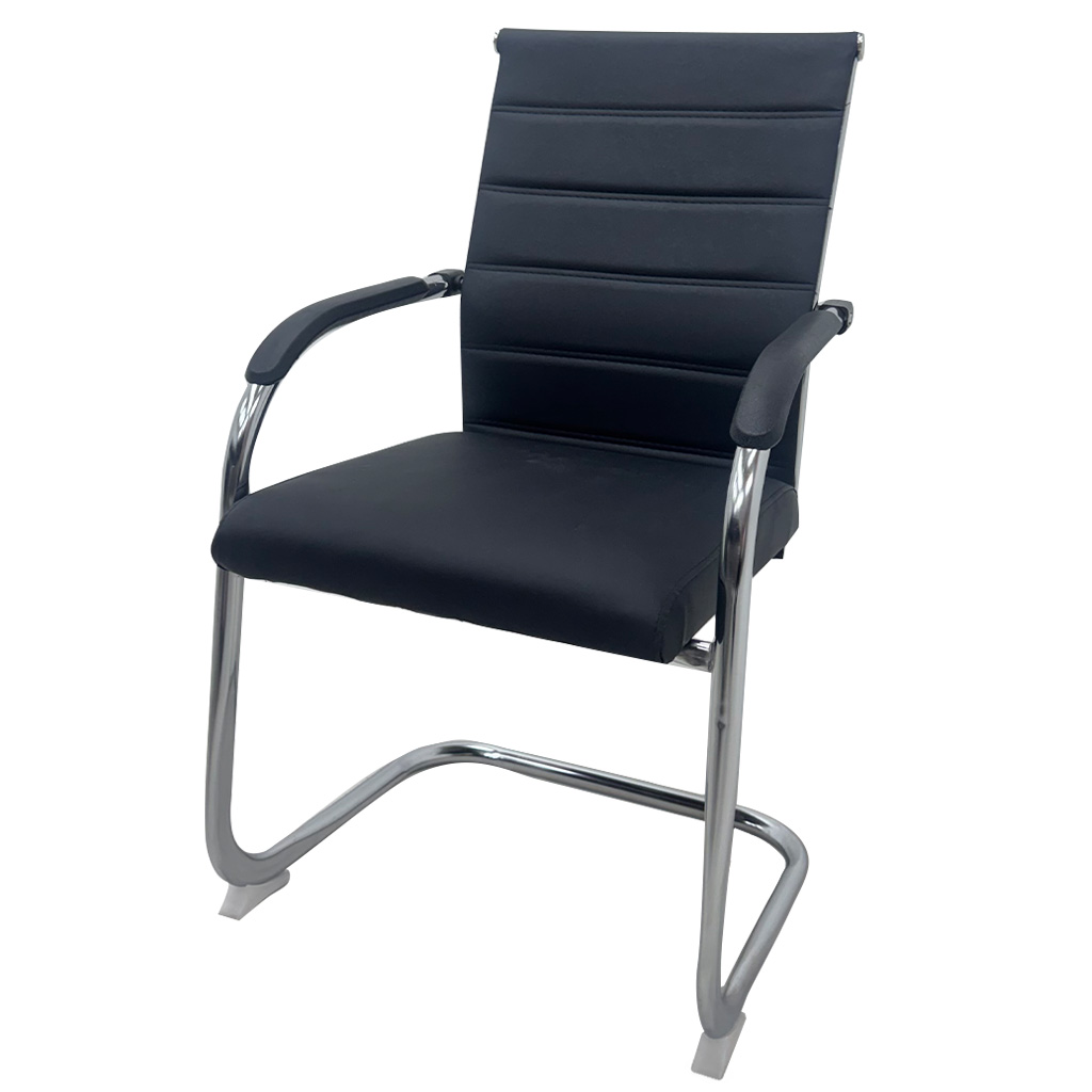 SILLA ESPERA VINILO NEGRO