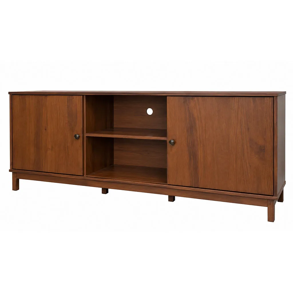 [TK-1961WN] MESA TV PINO CAFÉ