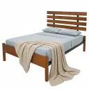 CAMA QUEEN RESPALDO MADERA