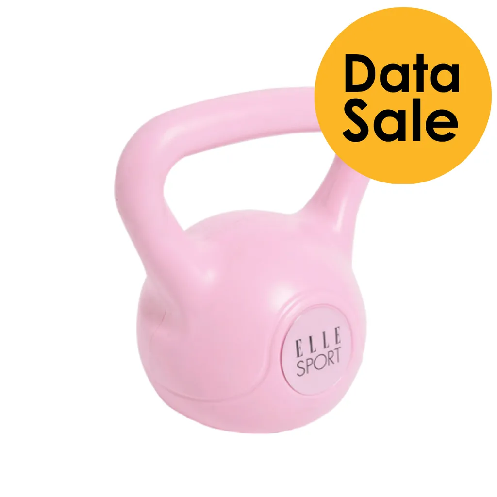[DTF-SA01015] Elle pesa kettlebell rosado 8KG - SR8250