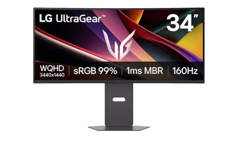 [DTF-LG00055] LG UltraGear Monitor Gaming 34" Curvo 1800R, VA, UWQHD 3440×1440, 160 Hz, 1 ms MBR, 21:9 – 34G600A-B