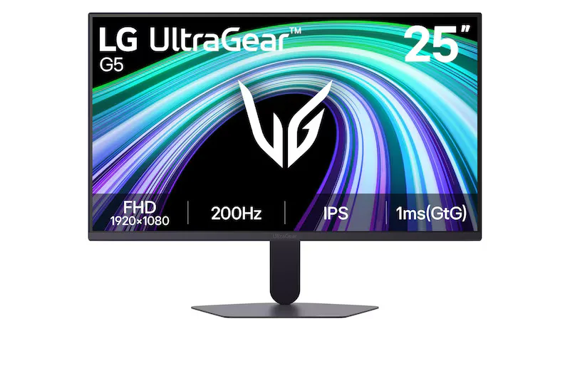 [DTF-LG00060] LG Monitor UltraGear G5 Gaming 25" IPS FHD, 200 Hz, 1 ms – 25G523B-B