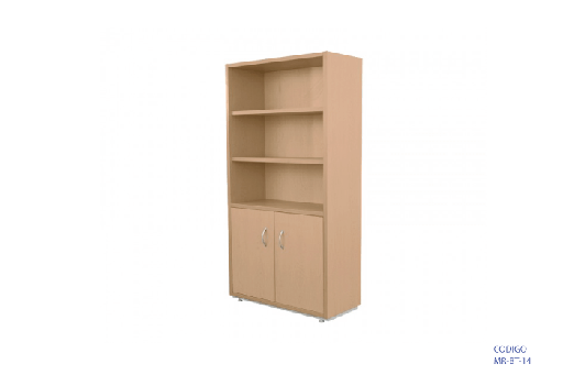 [MR-BT-14] Biblioteca con estantes y dos puertas